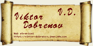 Viktor Dobrenov vizit kartica